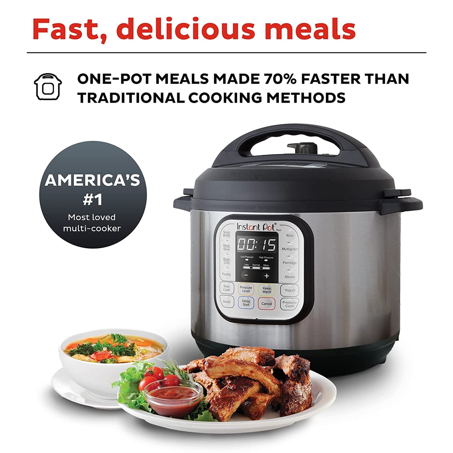 Instant Pot Stainless Steel 7-in-1 Electric Pressure Cooker