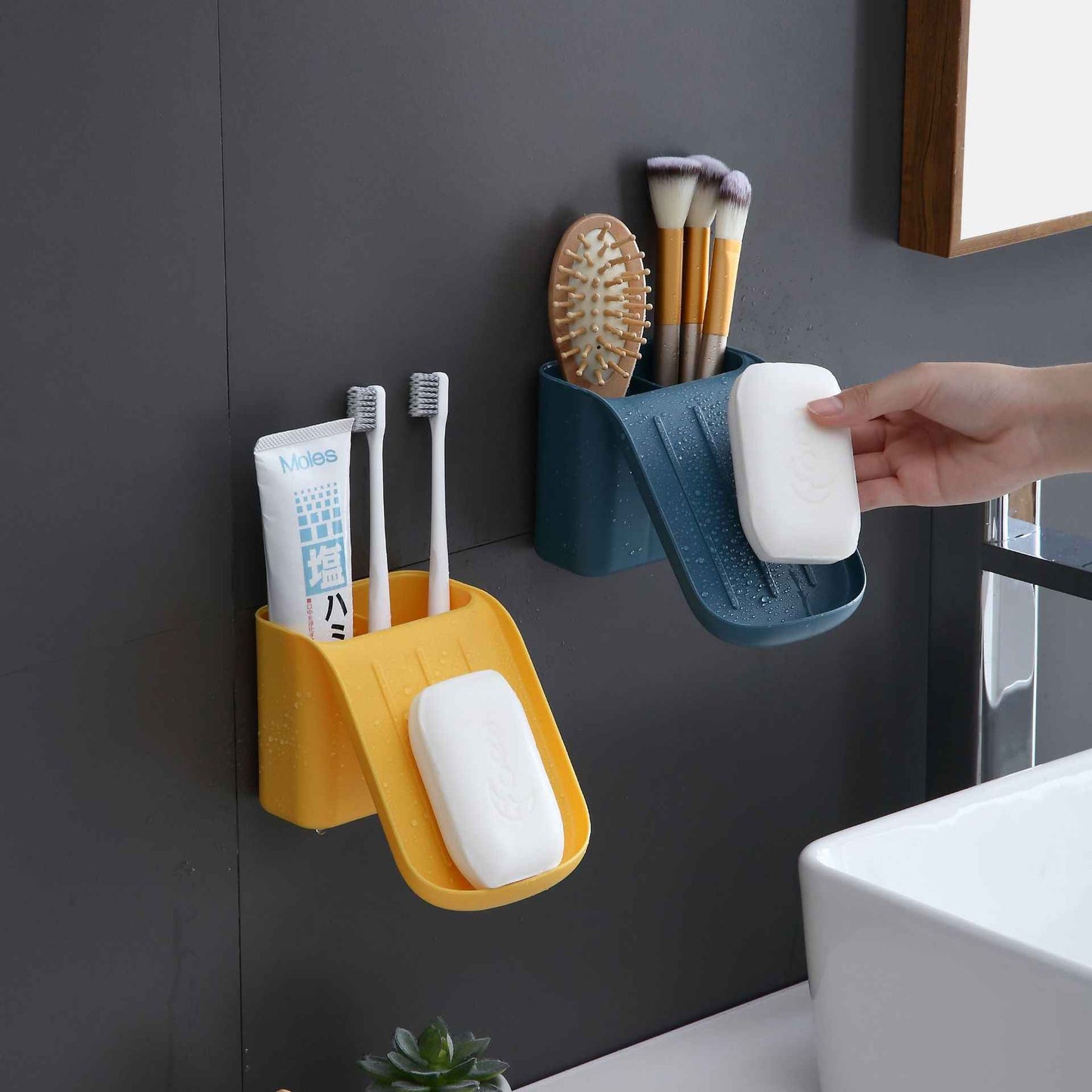 Wall Mounted Storage Box for Soap Sponge