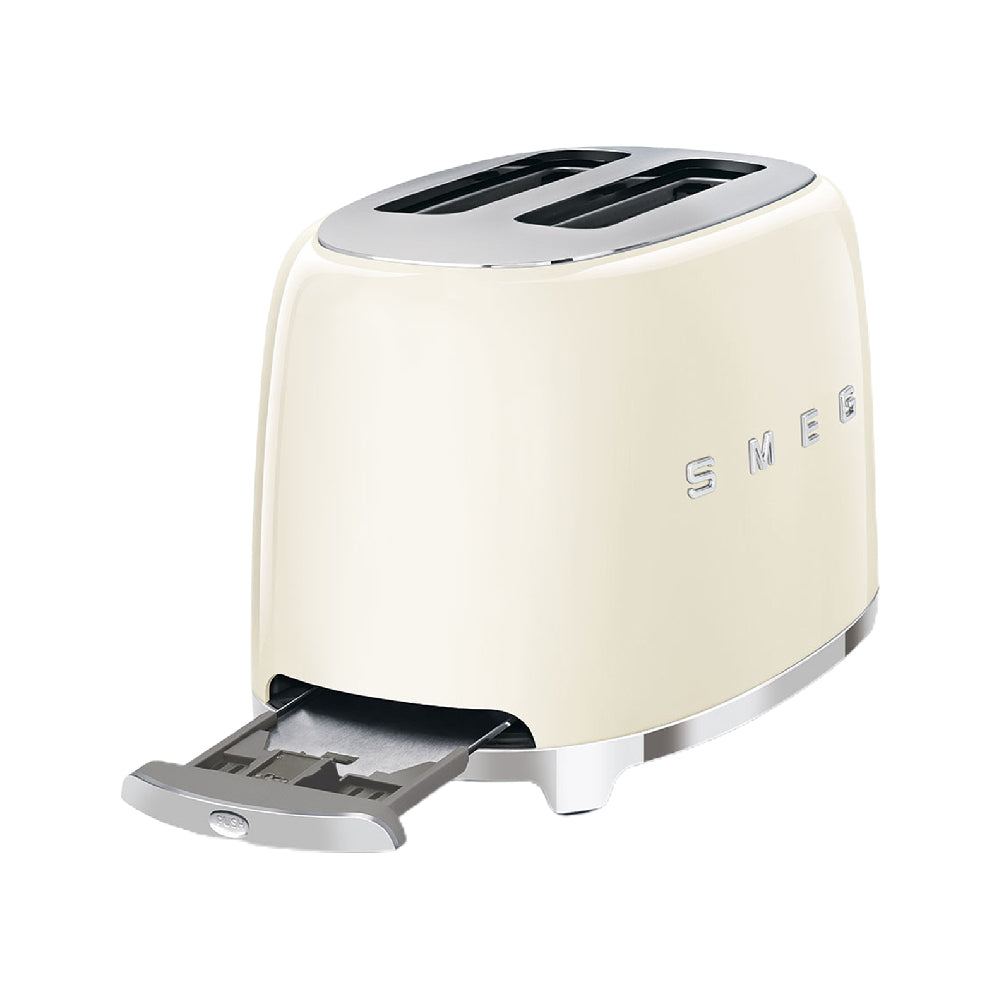 Smeg Retro Stainless Steel Pop up 2 Slice Toaster