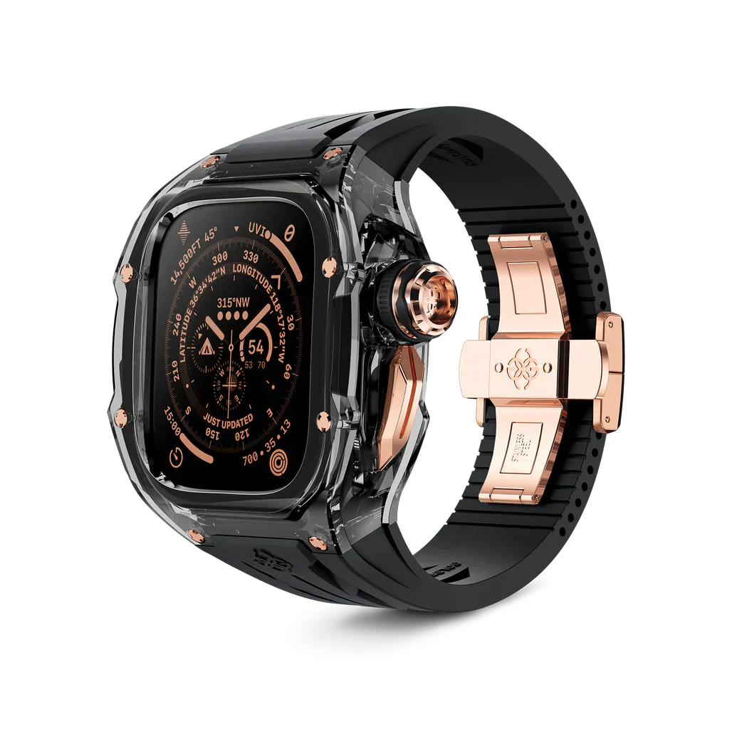 Golden Concept Apple Watch ULTRA 49MM Case RSTR - SMOKEY BLACK ROSE GOLD