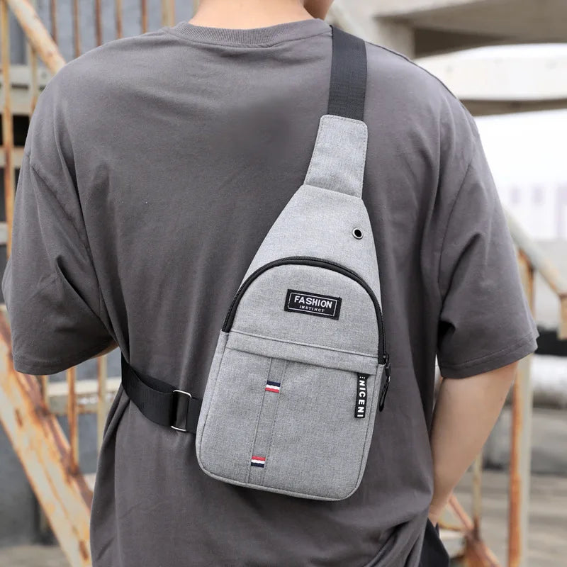 Sling Bag for Men with USB Plug & Port