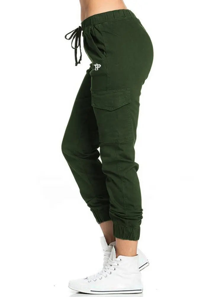 Casual Fitness Wear Women's Workout Joggers Yoga Sweatpants Women yoga Drawstring Cargo