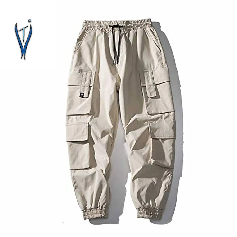 Wholesale Men Multi-pocket Hip Pop Pants Trousers Streetwear Sweatpants Male Casual